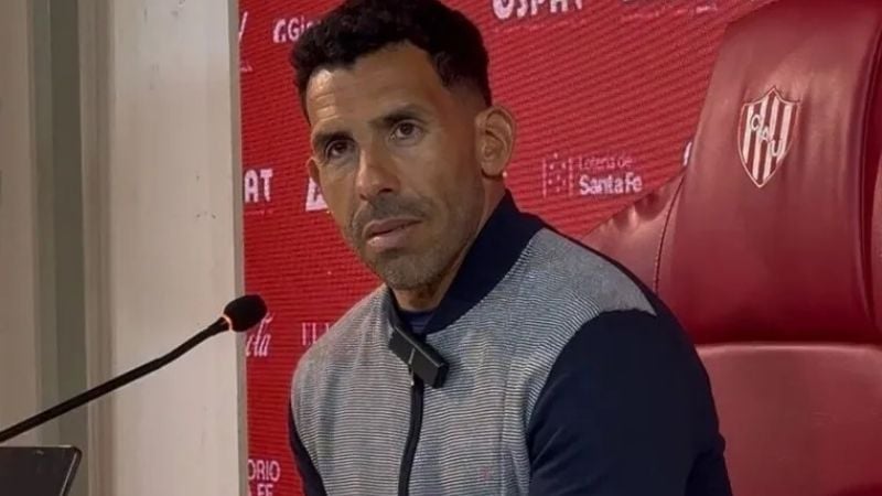 Tévez, molesto con un periodista