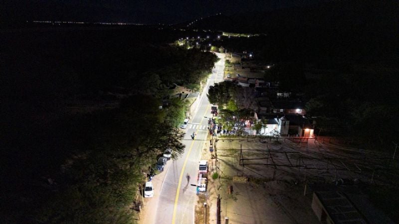 Fuerte Quemado ya tiene iluminación LED en el acceso a Catamarca