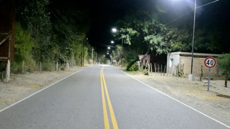Fuerte Quemado ya tiene iluminación LED en el acceso a Catamarca