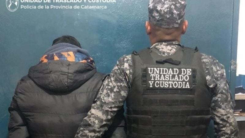 Ladrón fue trasladado al Servicio Penitenciario