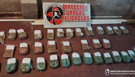 Incautaron 17 kilos de marihuana en una vivienda de la Capital