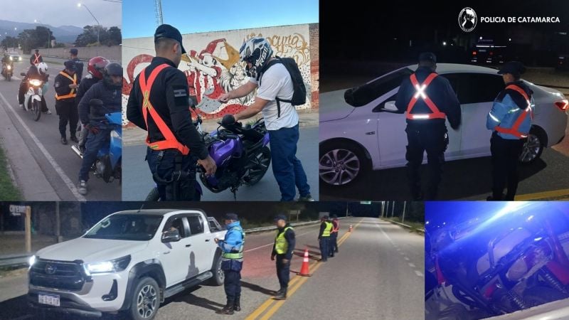 Megaoperativo policial en tres departamentos: detenidos, secuestros y múltiples infracciones