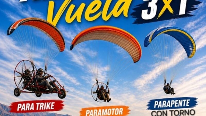 El cielo de Andalgalá será escenario del primer show aéreo "Andalgalá Vuela 3x1"