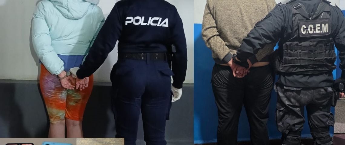 Violento arrebato: detienen a una pareja y recuperan celulares robados