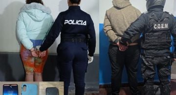 Violento arrebato: detienen a una pareja y recuperan celulares robados