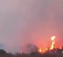 Bomberos de Santa María se sumaron al combate del incendio forestal en Cafayate