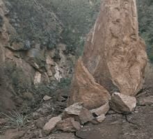Derrumbe en la Cuesta de Los Angeles