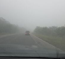 Circular con precaución por la Cuesta del Totoral debido a la niebla y llovizna