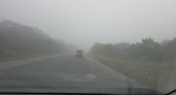 Circular con precaución por la Cuesta del Totoral debido a la niebla y llovizna