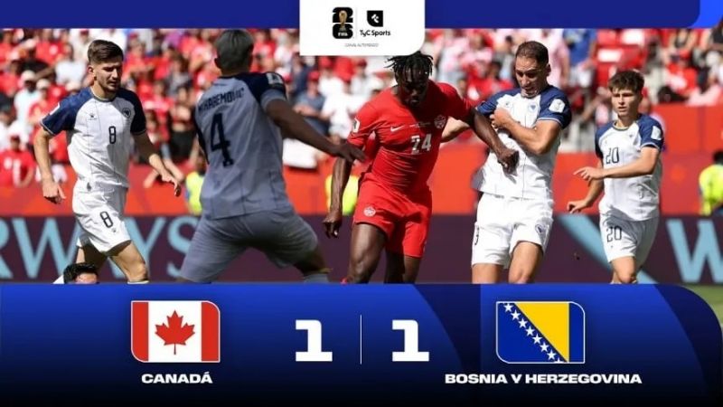 Canadá y un empate con sabor a poco ante Bosnia