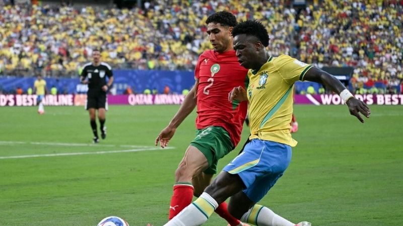Brasil y Marruecos, 1 a 1 en intenso empate