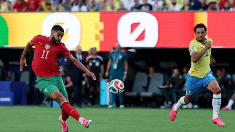 Brasil y Marruecos, 1 a 1 en intenso empate