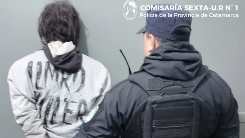 Aprehendieron a un hombre que transportaba un secarropas de dudosa procedencia