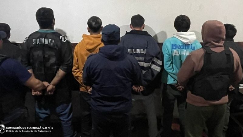 Ocho detenidos tras un desorden de magnitud