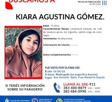 Buscan intensamente a una adolescente de 15 años desaparecida en Fray Mamerto Esquiú