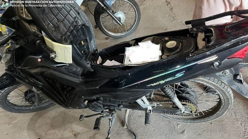 Pusieron a disposición de la justicia una moto "gemela"