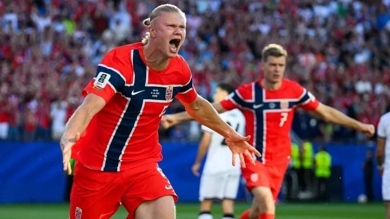 Noruega de Halland, delante de Francia