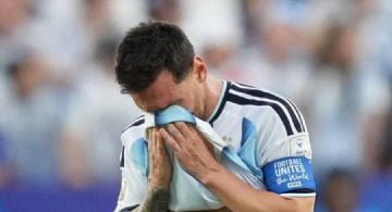 Messi y su llanto tras el primer gol