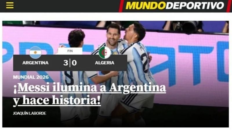 La prensa del mundo rendida ante Messi