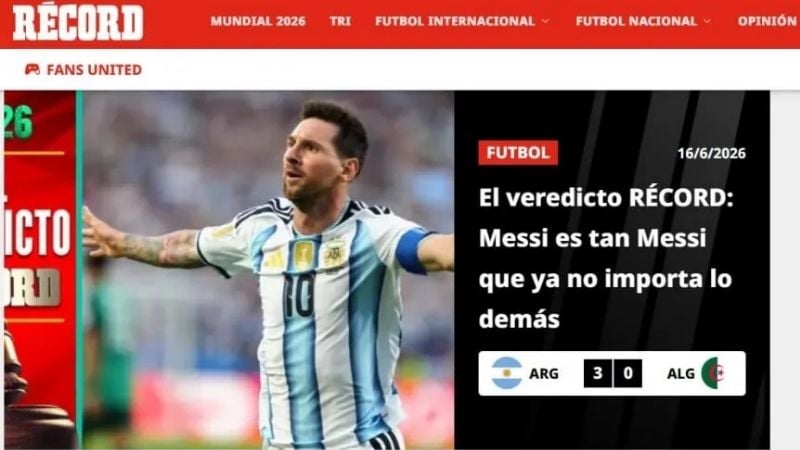 La prensa del mundo rendida ante Messi
