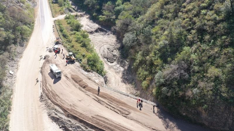 Alerta vial en La Cébila: realizan tareas sobre RN 60 y piden circular con precaución