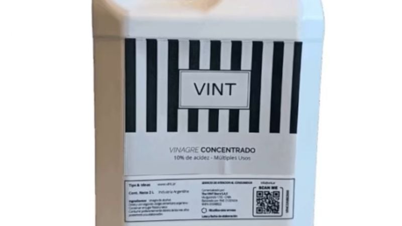 La ANMAT prohibió un vinagre concentrado utilizado para limpieza