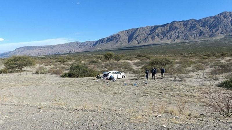 Despistó un auto en la Ruta 40