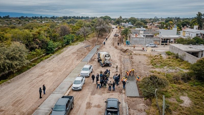 Iniciaron los trabajos de urbanización en el Barrio 140 Viviendas de Valle Viejo