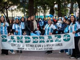 Saadi participó de un emotivo "Banderazo" en la Capital