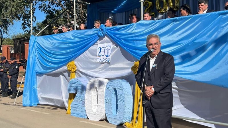 Tapso celebró sus 200 años con un multitudinario acto patrio y un emotivo desfile cívico