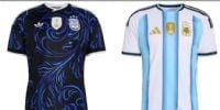 Las camisetas de Argentina en la fase de grupos.