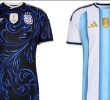 Las camisetas de Argentina en la fase de grupos