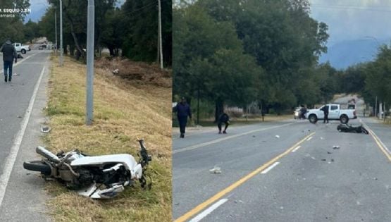 Tres jóvenes terminaron en el hospital tras un violento choque entre dos motos