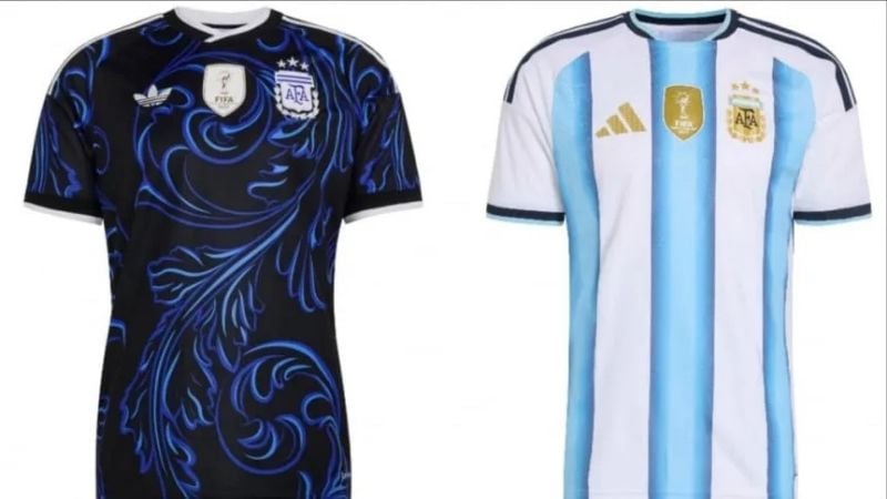 Las camisetas de Argentina en la fase de grupos