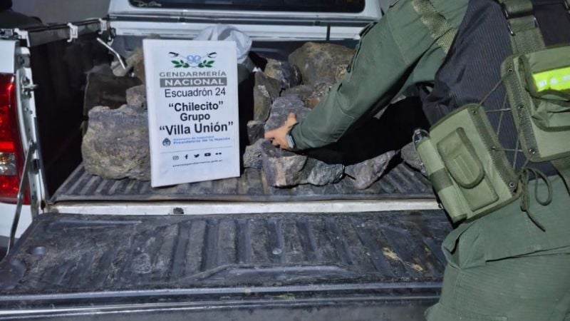 Secuestran más de 130 piedras minerales y un arma durante controles en rutas riojanas