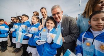 En Saujil, Raúl encabezó el acto principal por el Día de la Bandera