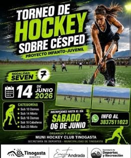 Atractivo torneo de hockey sobre césped en Tinogasta
