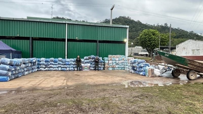 Abandonaron una millonaria carga ilegal al ser descubiertos por Gendarmería