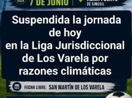 Los Varela suspendió por razones climáticas