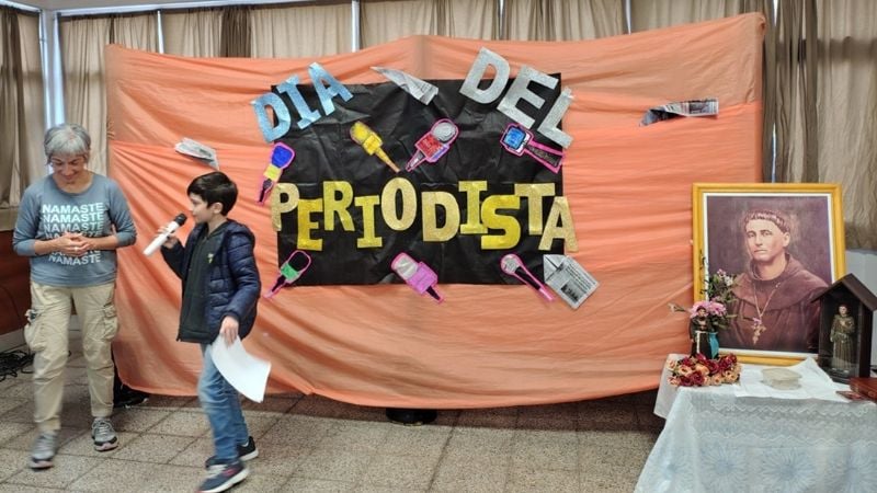 Emotiva y fraterna visita de periodistas al Hogar de Ancianos