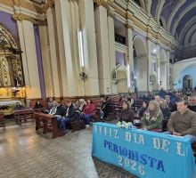 Los periodistas celebraron su día con la  acción de gracias junto al Beato Esquiú