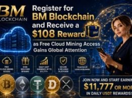 ¡Regístrate ahora y recibe una recompensa de $108! BM Blockchain ofrece a los nuevos usuarios $108 al registrarse. Esto ayuda a los principiantes a probar la minería en la nube sin necesidad de realizar una gran inversión inicial