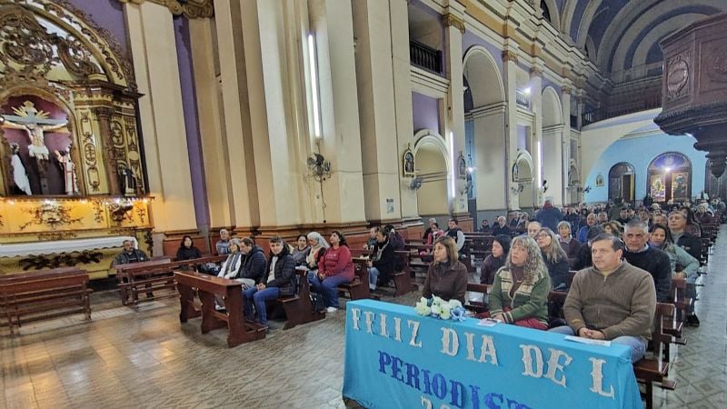 Los periodistas celebraron su día con la  acción de gracias junto al Beato Esquiú