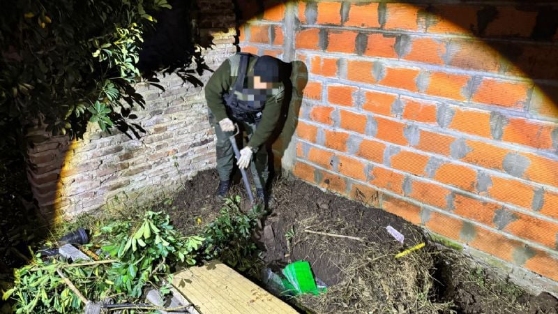 Descubrieron casi 59 kilos de cocaína enterrados tras la caída de un avión narco