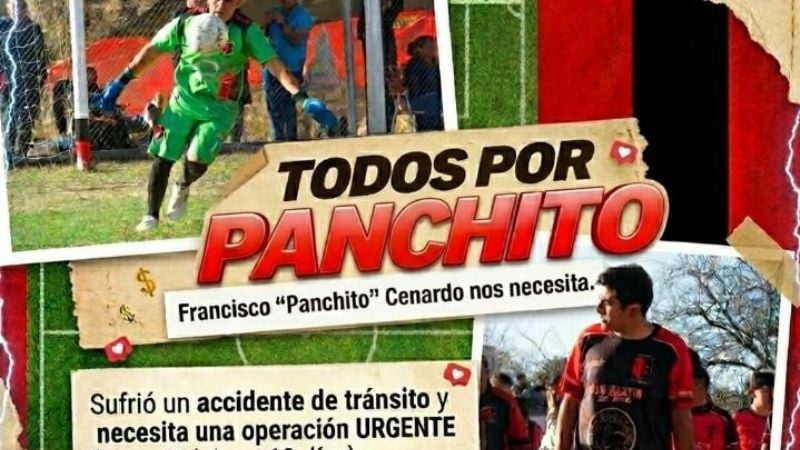 “Panchito” Cenardo necesita de todos